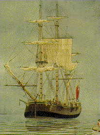 The Charlotte. one of the ships of The First Fleet